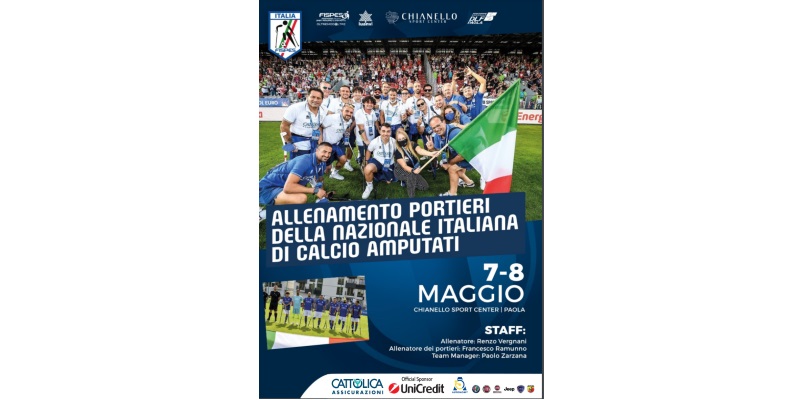 Nazionale Amputati. A Paola il raduno dei portieri. La soddisfazione di Francesco Ramunno