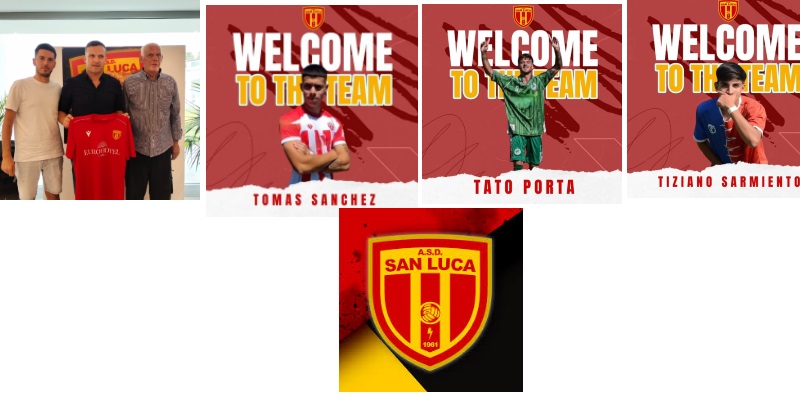 San Luca. Presentato il mister e tre calciatori