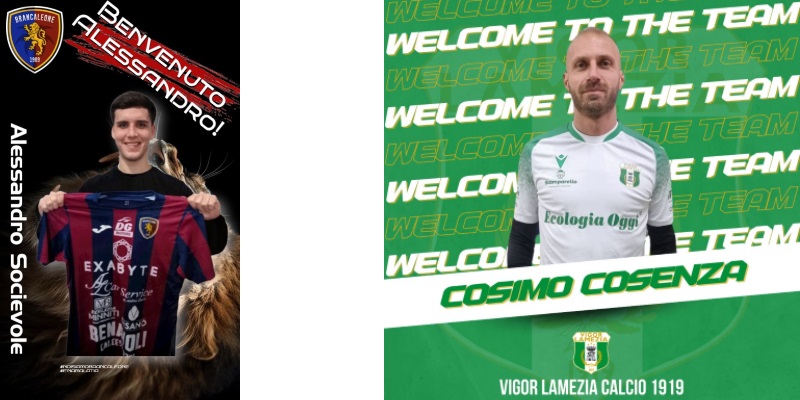 Colpi ex serie D per Brancaleone e Vigor Lamezia