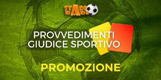 Determine del Giudice Sportivo in Promozione